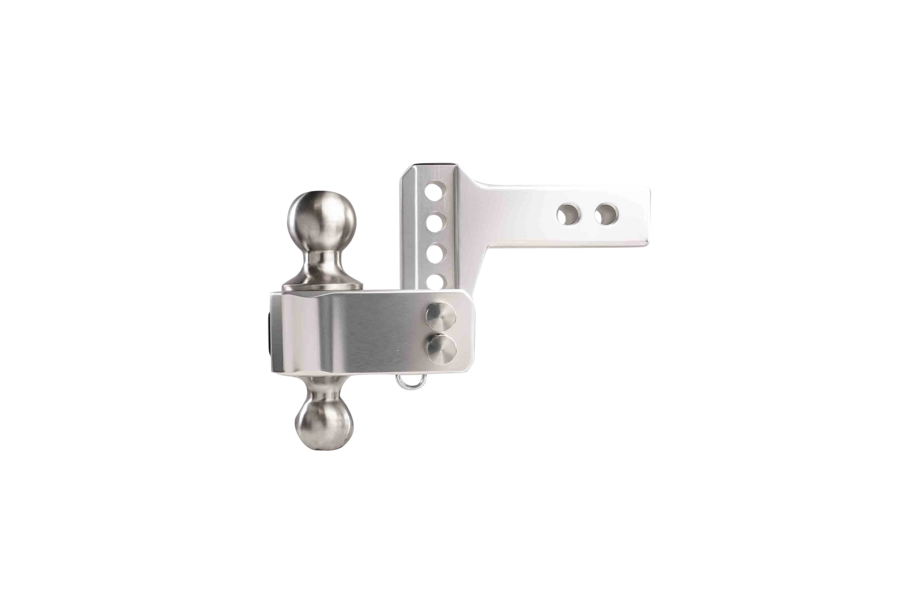 2.0" Aluminum Medium Duty Hitch 2" Drop/Rise w/ Stainless Steel Dual Ball - Image 11