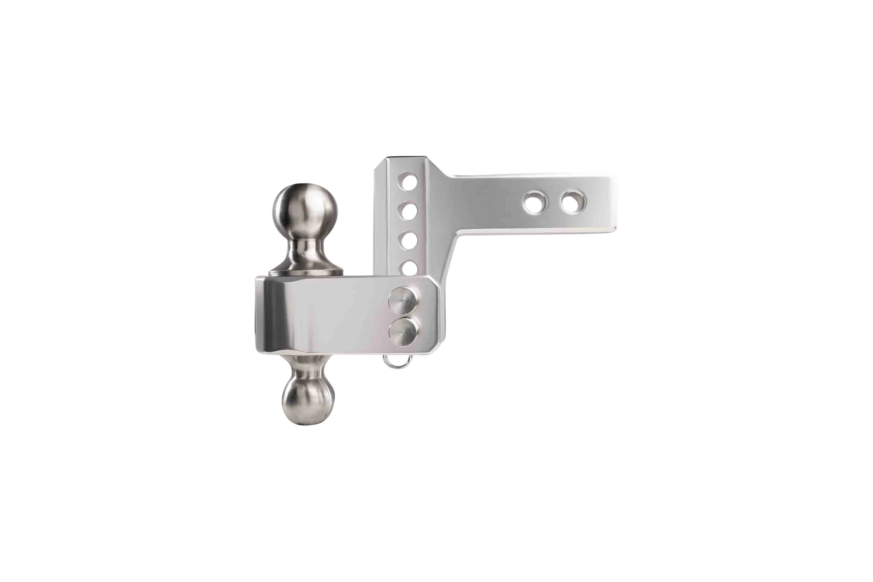 2.0" Aluminum Medium Duty Hitch 2" Drop/Rise w/ Stainless Steel Dual Ball - Image 12