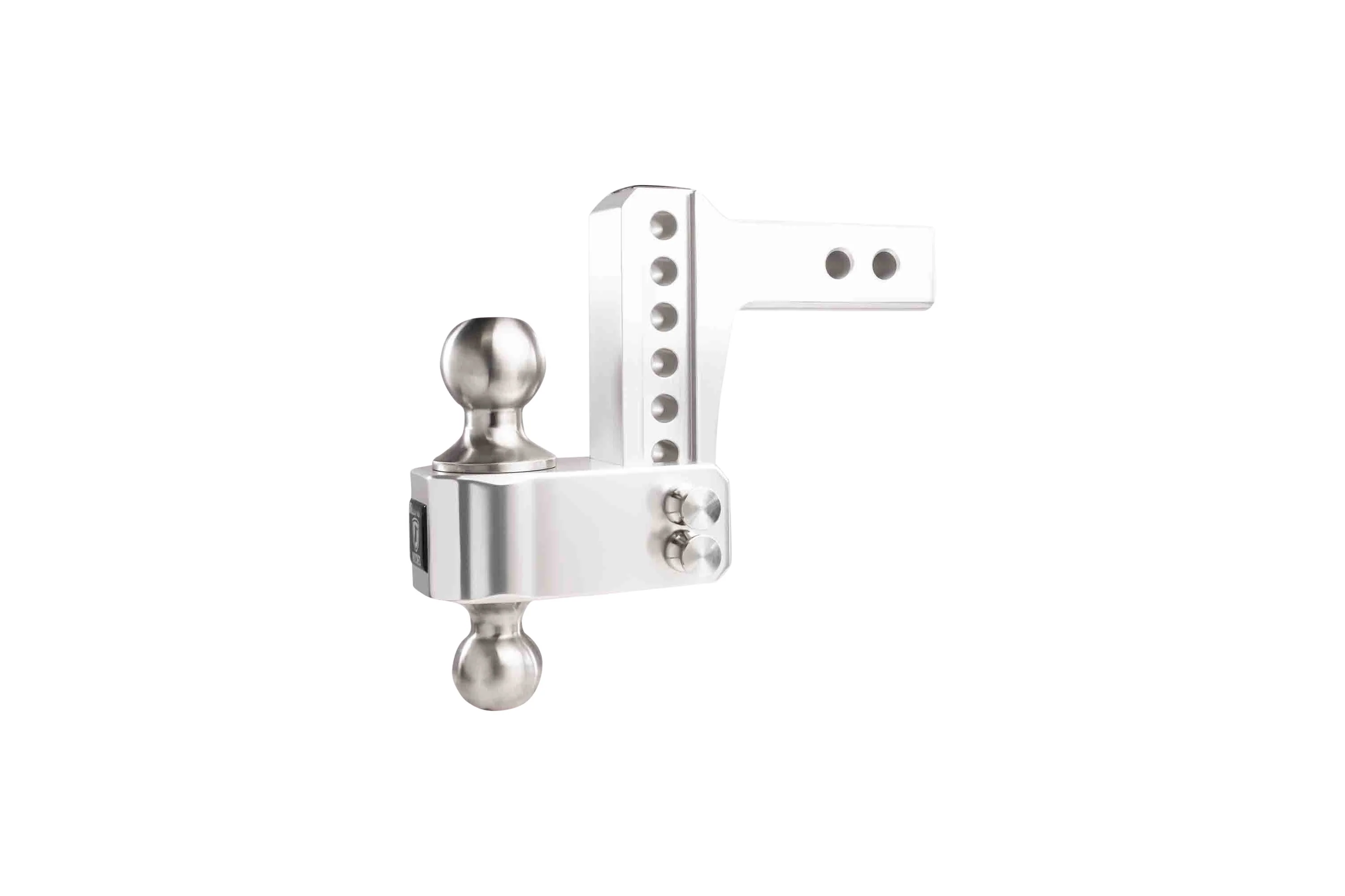 2.0" Aluminum Medium Duty 4" Drop/Rise Hitch w/ Stainless Steel Dual Ball - Image 10