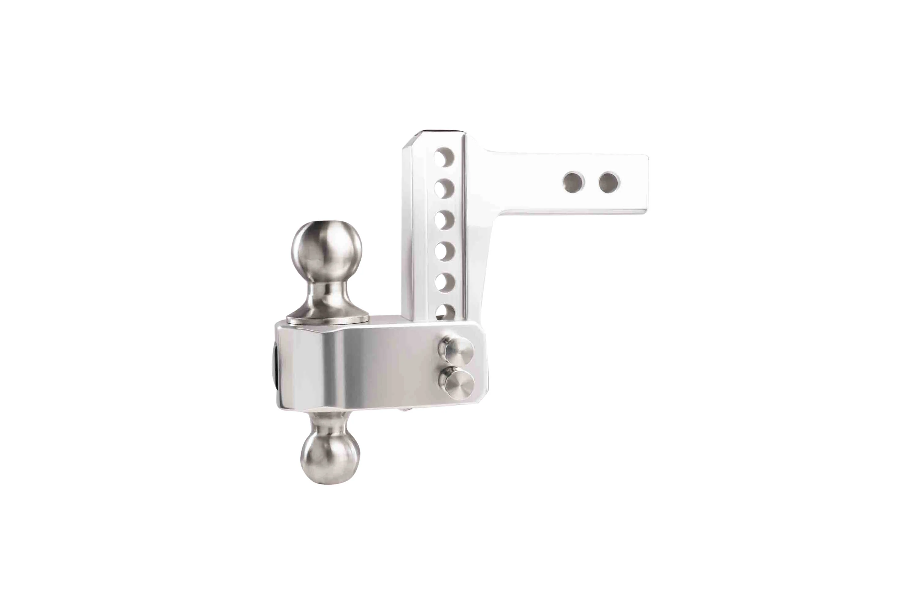 2.0" Aluminum Medium Duty 4" Drop/Rise Hitch w/ Stainless Steel Dual Ball - Image 11