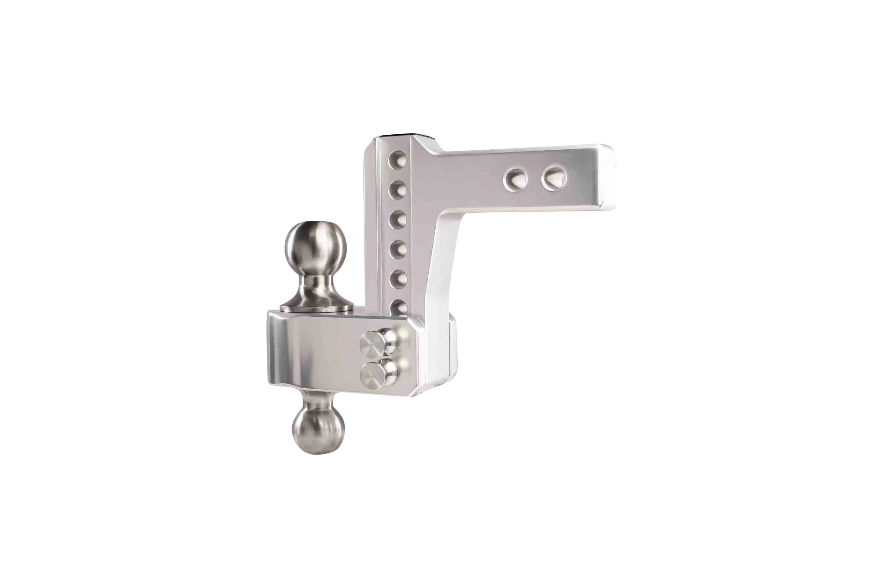2.0" Aluminum Medium Duty 4" Drop/Rise Hitch w/ Stainless Steel Dual Ball - Image 15