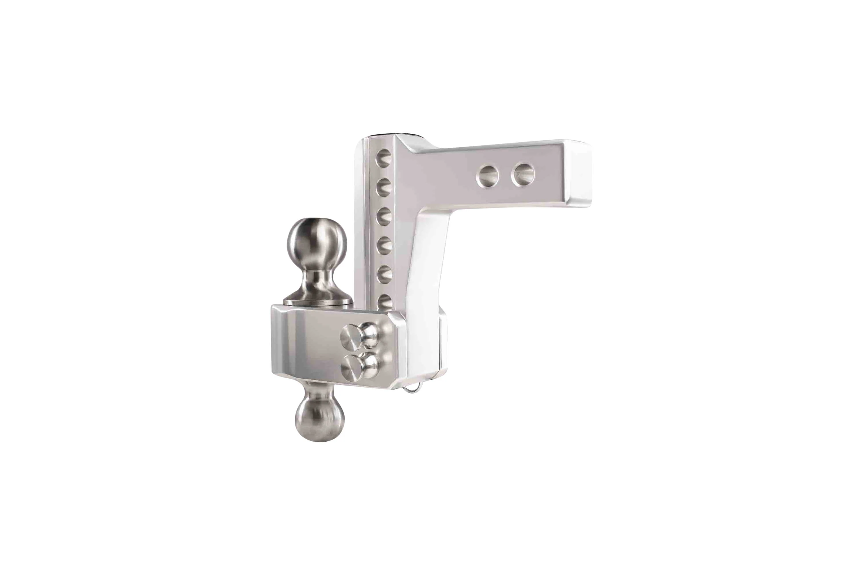 2.0" Aluminum Medium Duty 4" Drop/Rise Hitch w/ Stainless Steel Dual Ball - Image 16