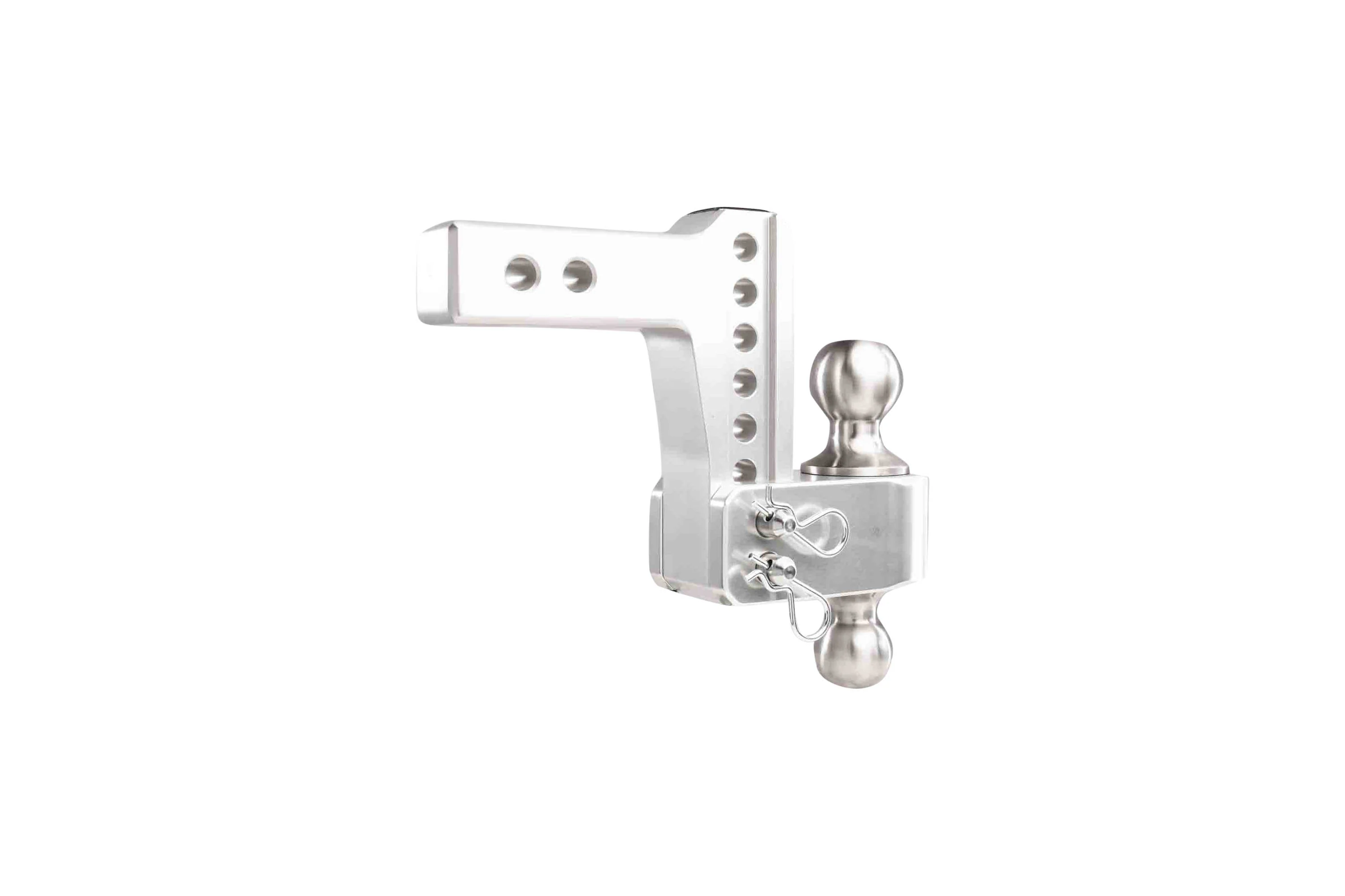 2.0" Aluminum Medium Duty 4" Drop/Rise Hitch w/ Stainless Steel Dual Ball - Image 27