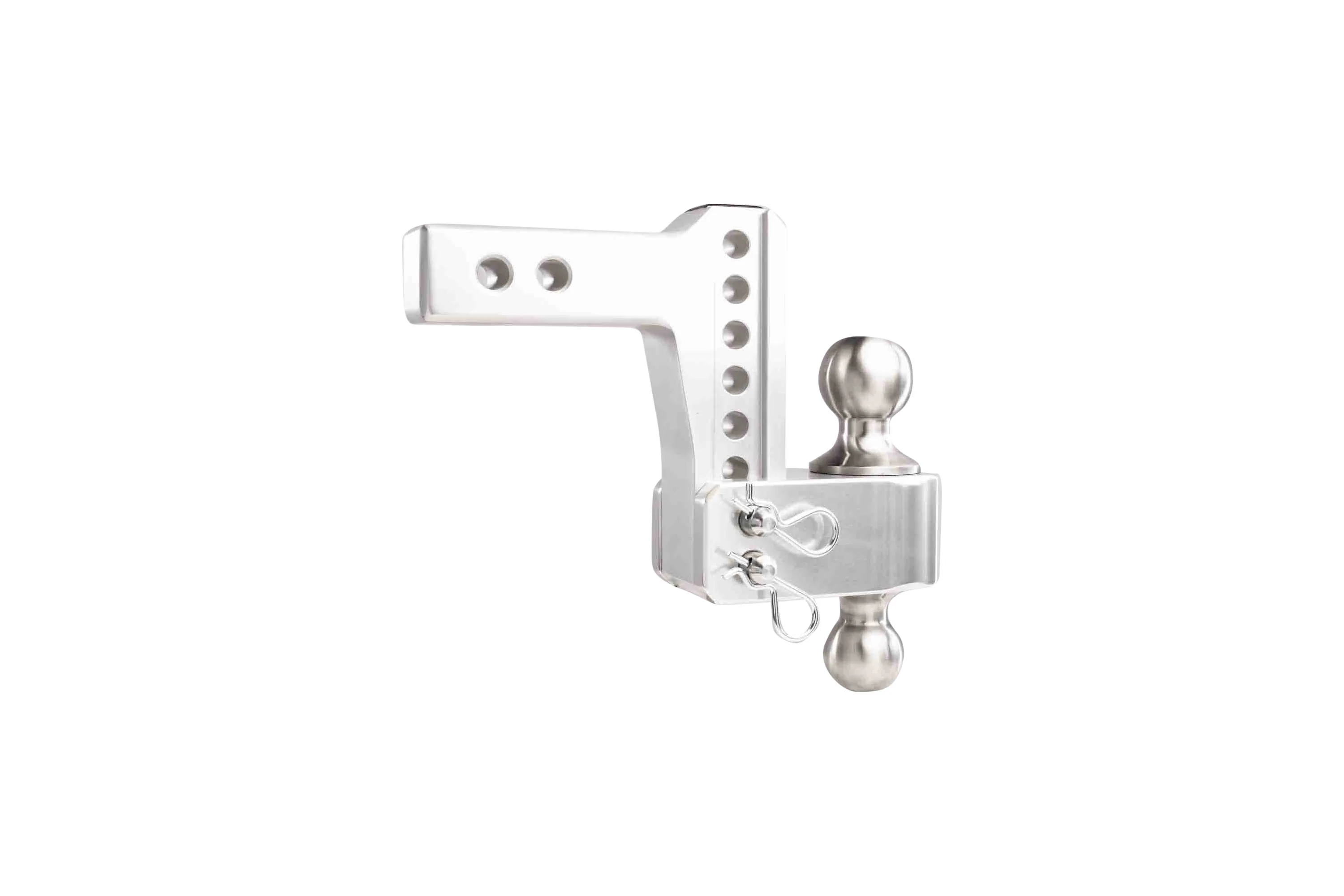 2.0" Aluminum Medium Duty 4" Drop/Rise Hitch w/ Stainless Steel Dual Ball - Image 28