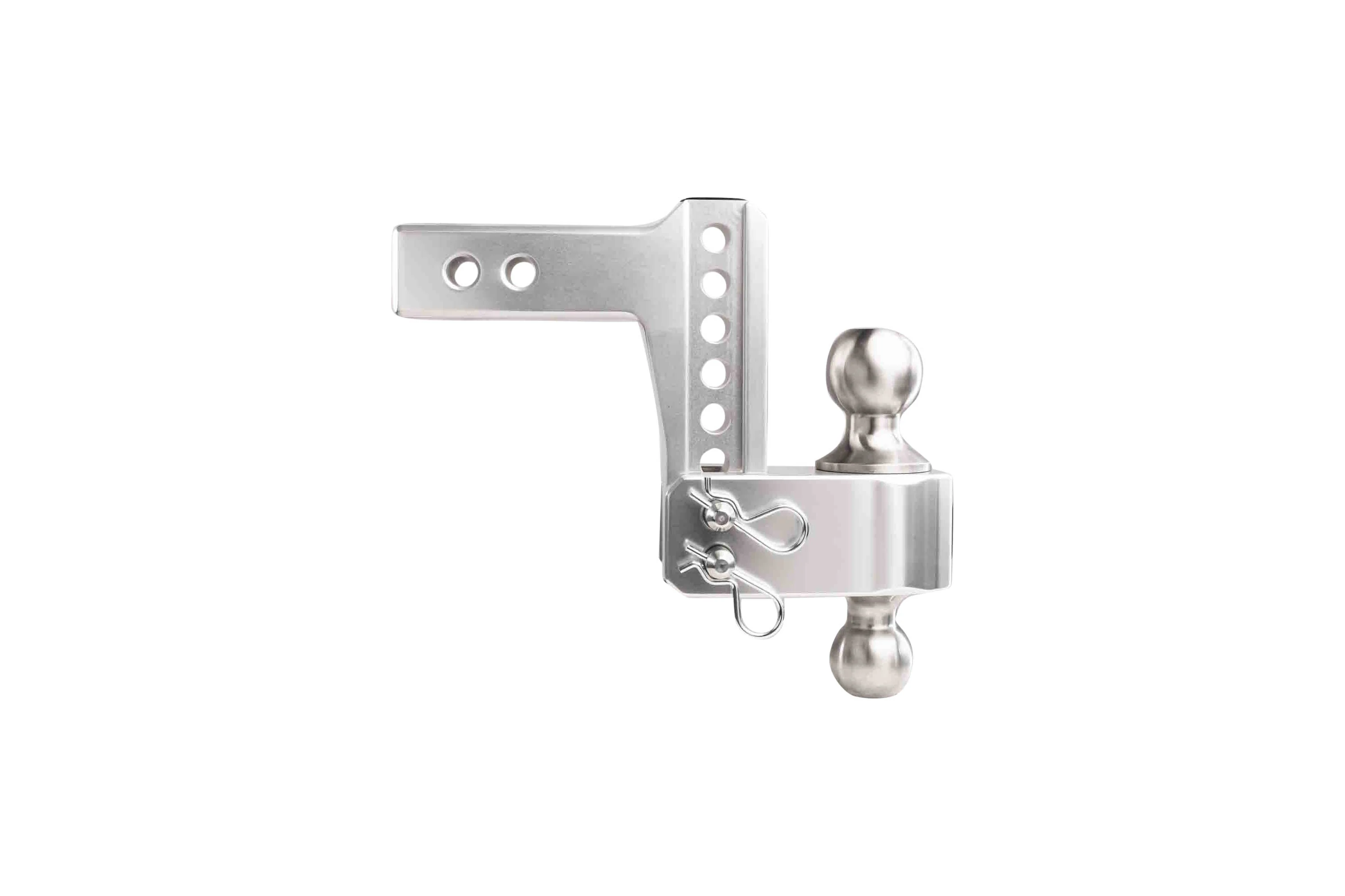 2.0" Aluminum Medium Duty 4" Drop/Rise Hitch w/ Stainless Steel Dual Ball - Image 30