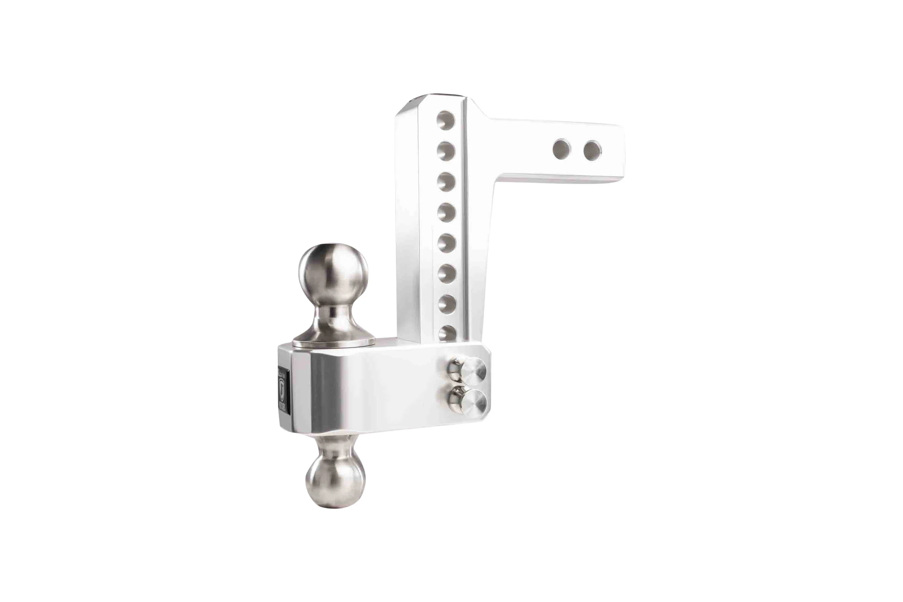 2.0" Aluminum Medium Duty Hitch 6" Drop/Rise w/ Stainless Steel Dual Ball - Image 10