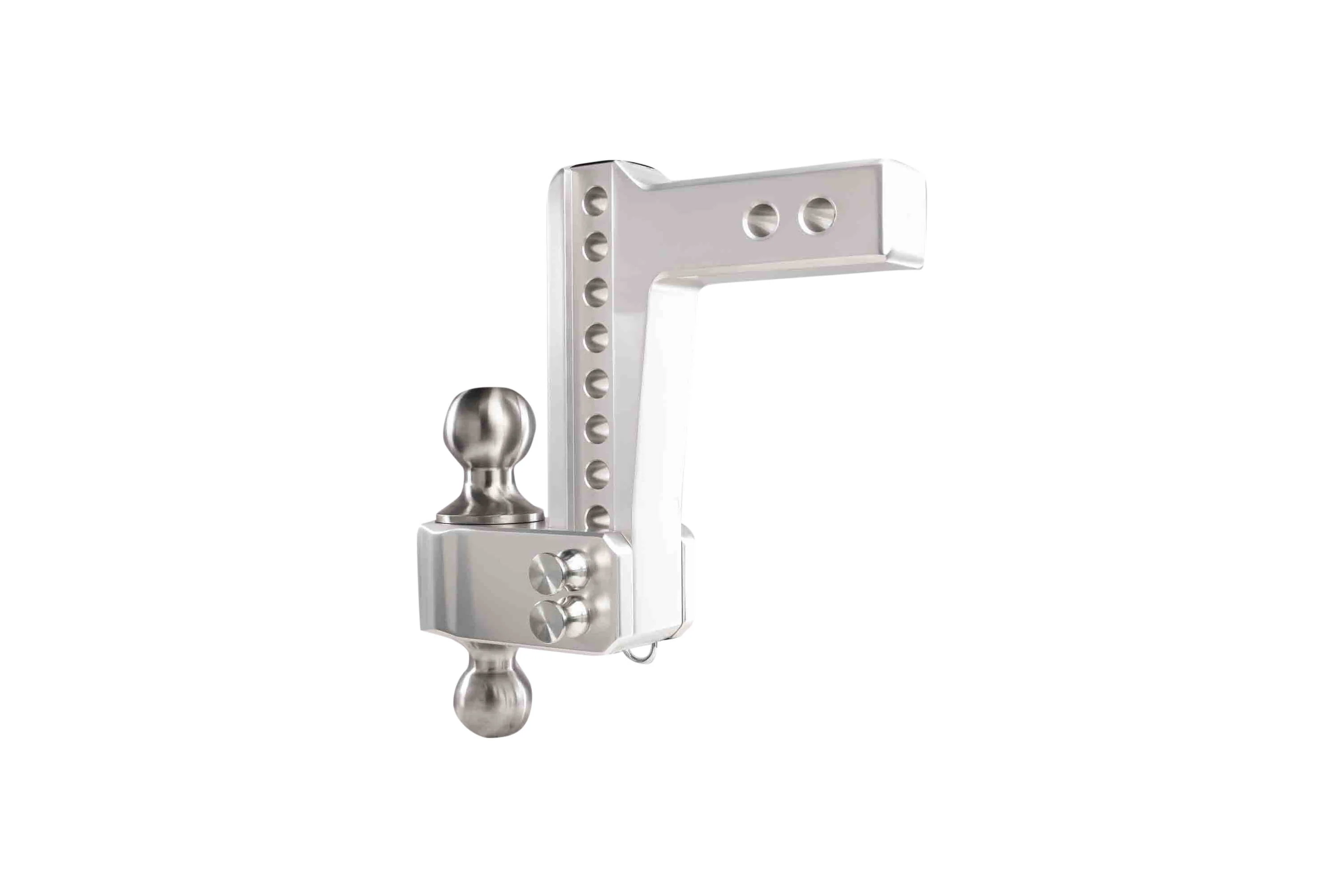 2.0" Aluminum Medium Duty Hitch 6" Drop/Rise w/ Stainless Steel Dual Ball - Image 16