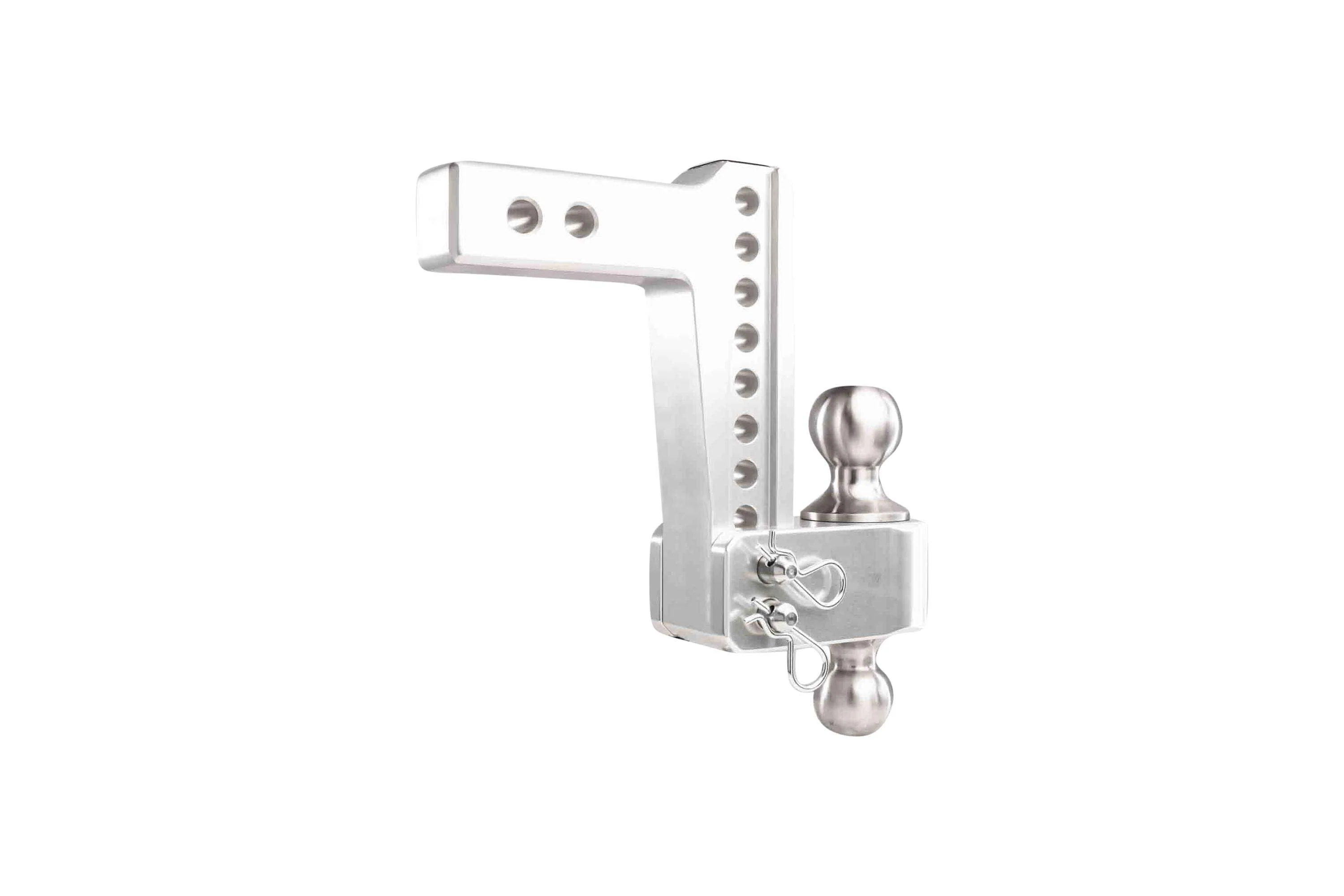 2.0" Aluminum Medium Duty Hitch 6" Drop/Rise w/ Stainless Steel Dual Ball - Image 27