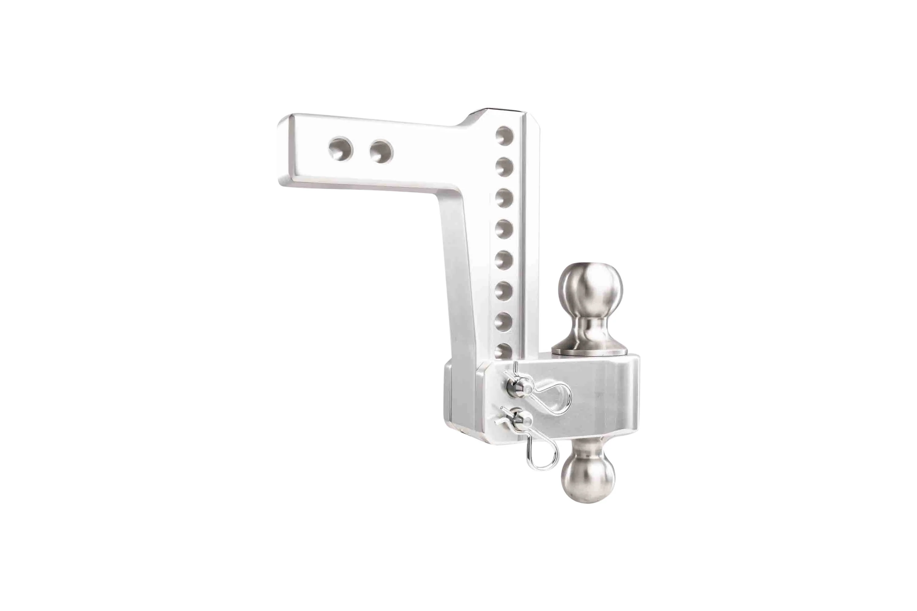 2.0" Aluminum Medium Duty Hitch 6" Drop/Rise w/ Stainless Steel Dual Ball - Image 28