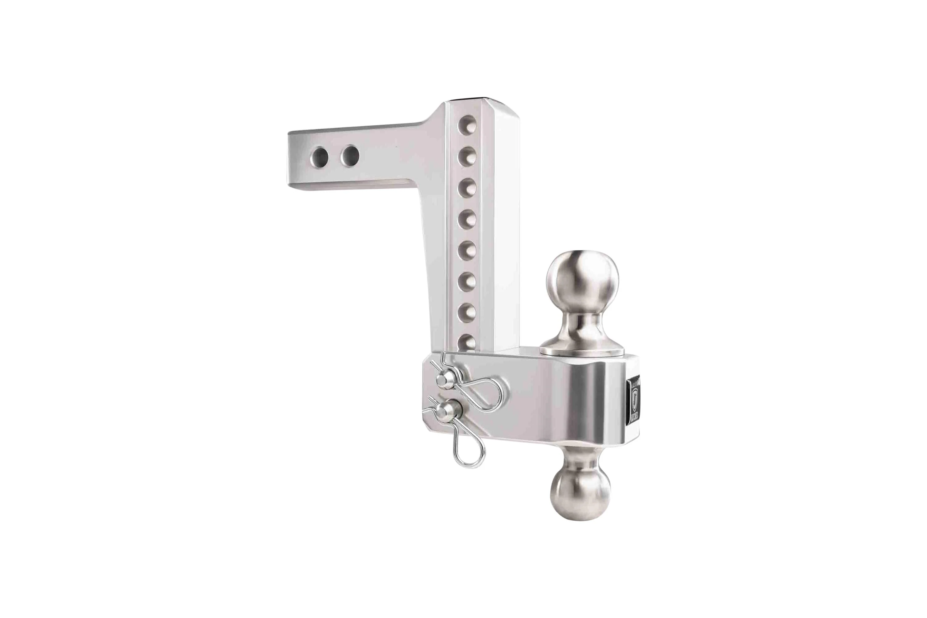 2.0" Aluminum Medium Duty Hitch 6" Drop/Rise w/ Stainless Steel Dual Ball - Image 33