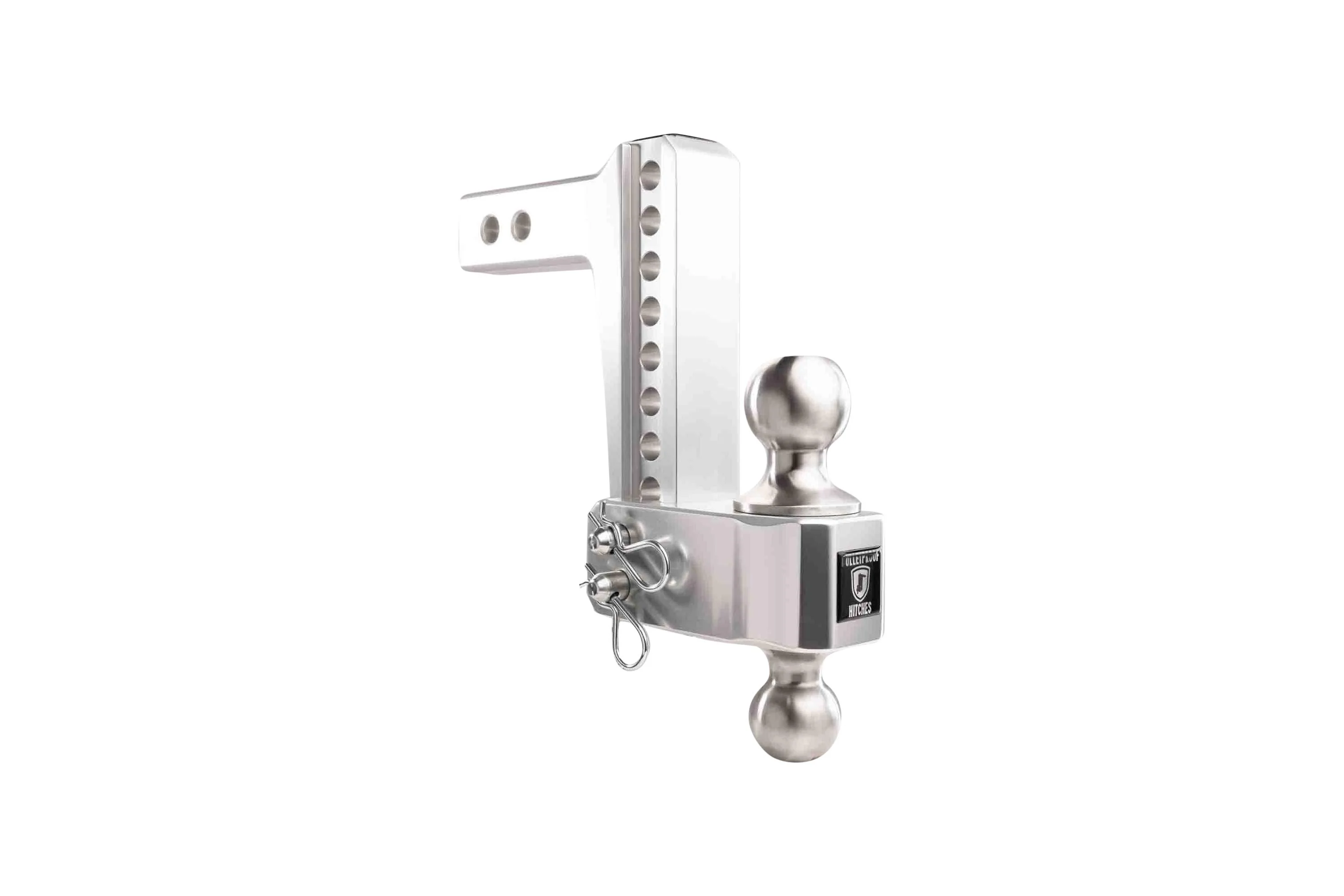 2.0" Aluminum Medium Duty Hitch 6" Drop/Rise w/ Stainless Steel Dual Ball - Image 35