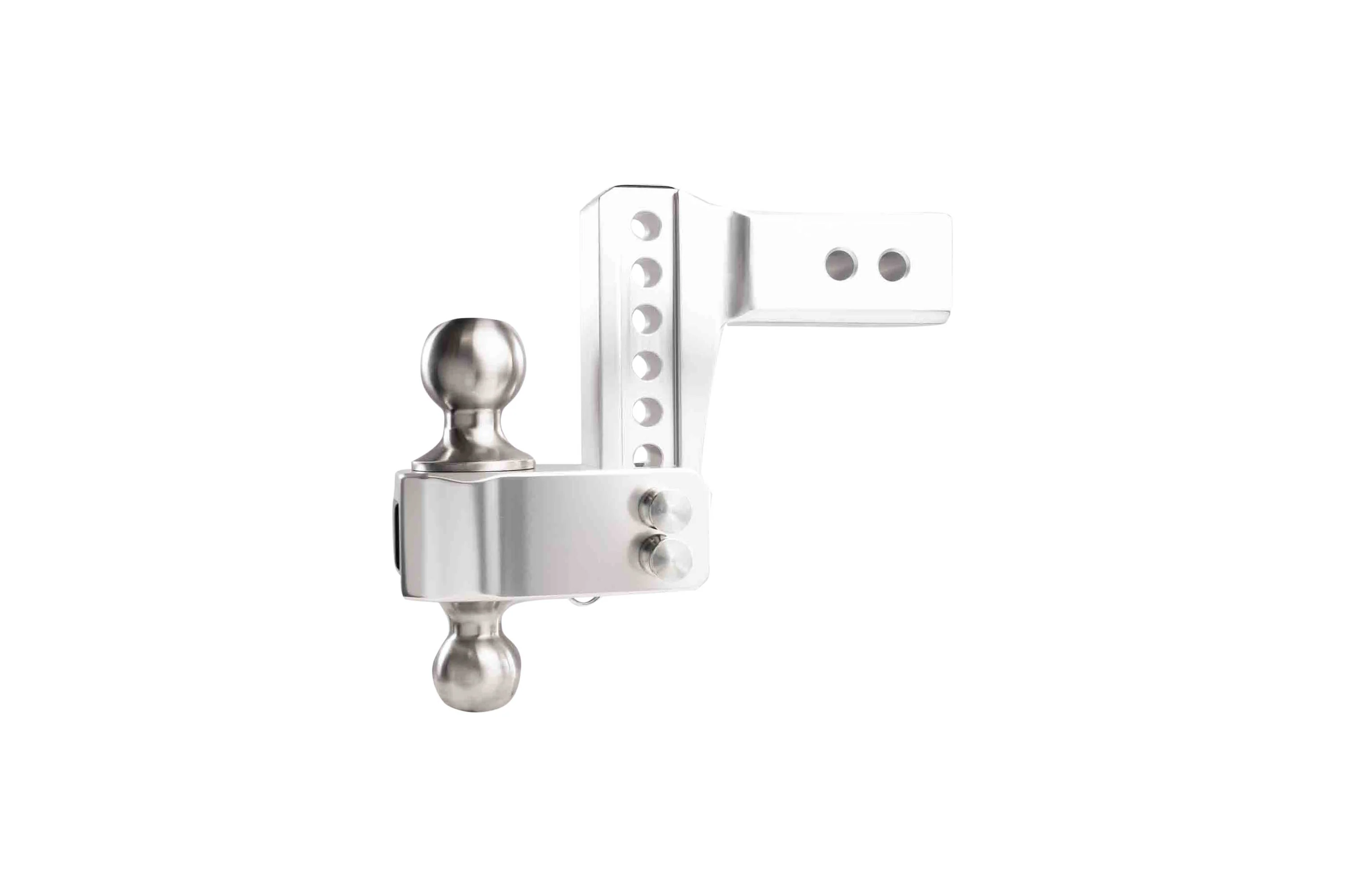2.5" Aluminum Medium Duty Hitch 4" Drop/Rise w/ Stainless Steel Dual Ball - Image 11