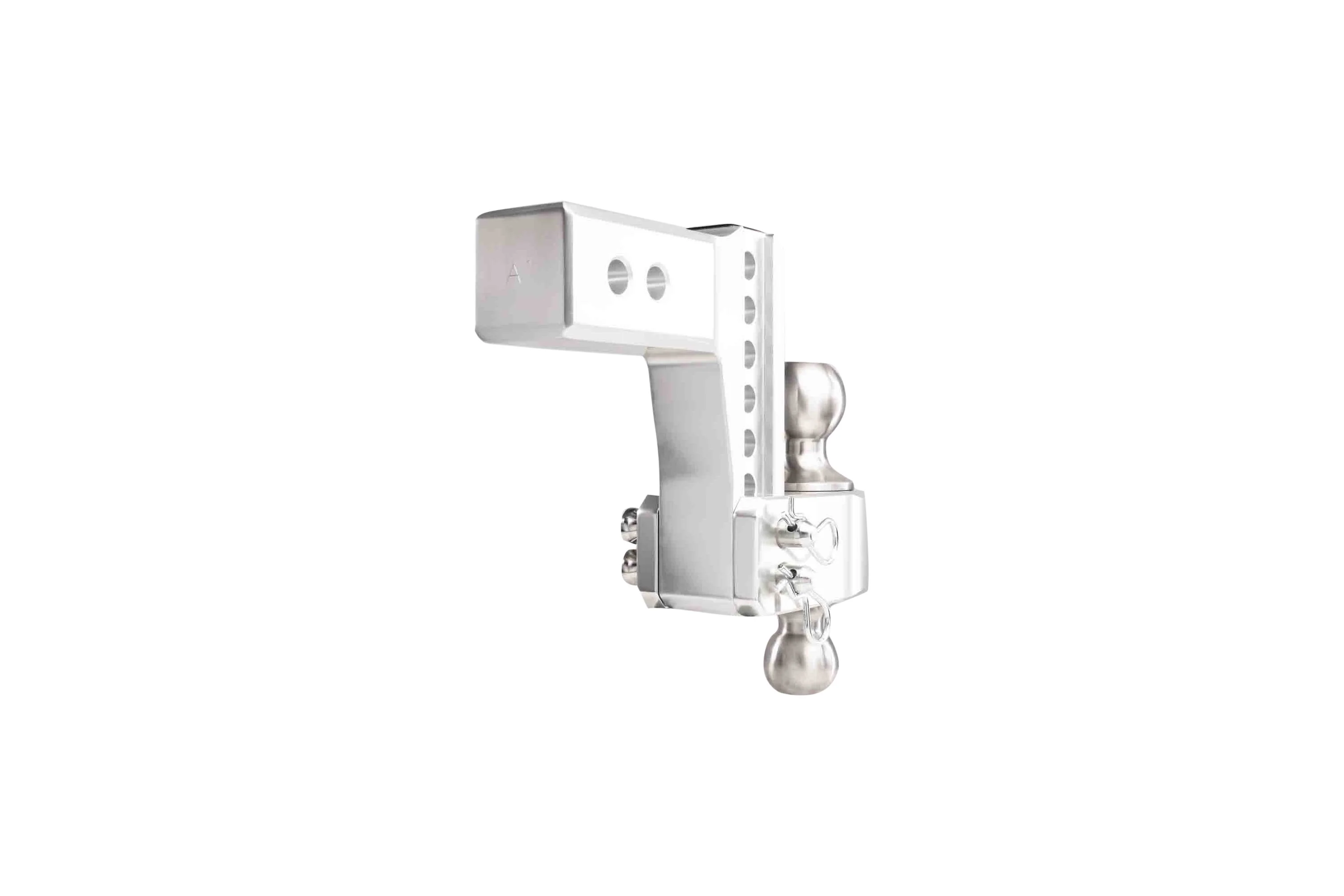 2.5" Aluminum Medium Duty Hitch 4" Drop/Rise w/ Stainless Steel Dual Ball - Image 25