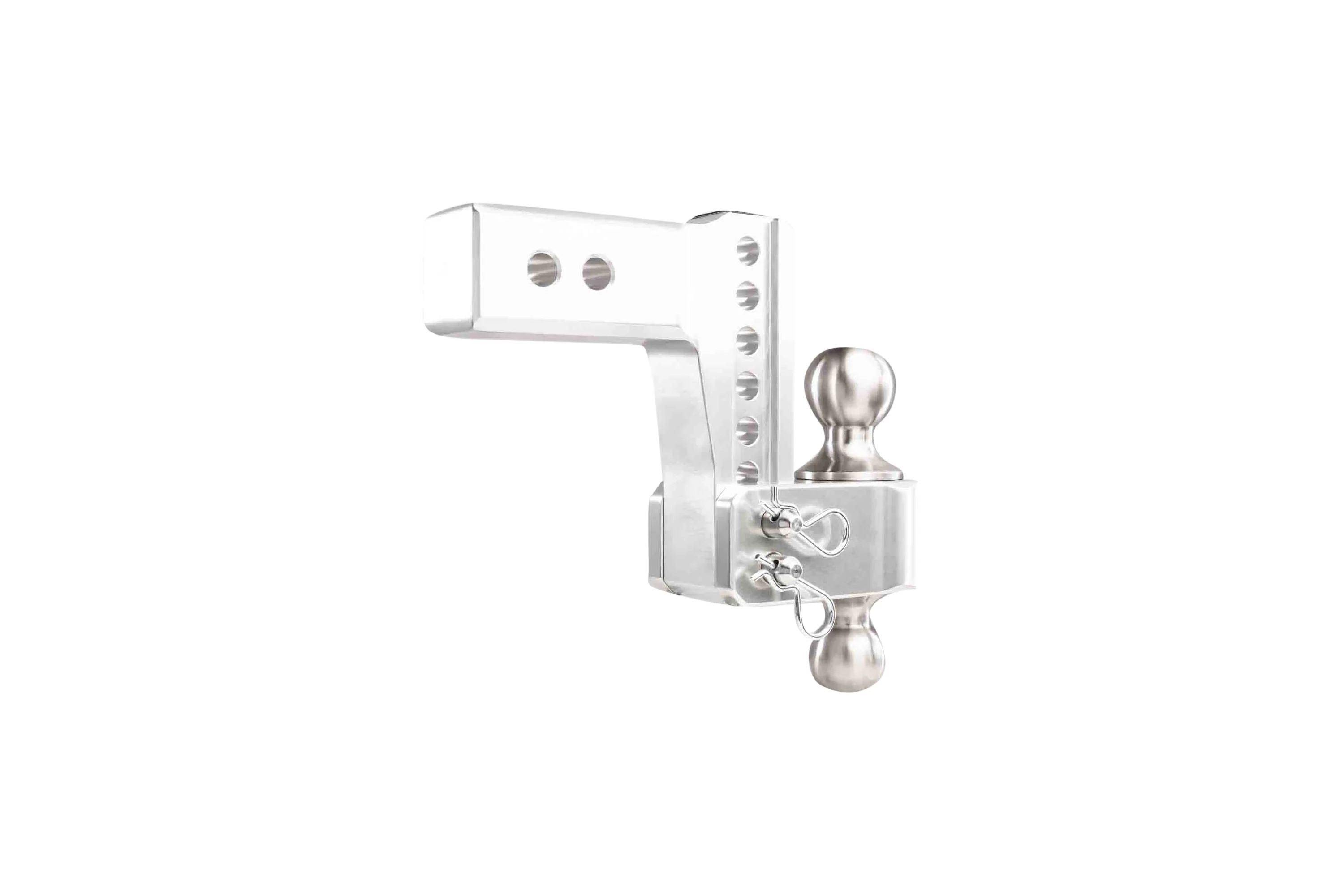 2.5" Aluminum Medium Duty Hitch 4" Drop/Rise w/ Stainless Steel Dual Ball - Image 27