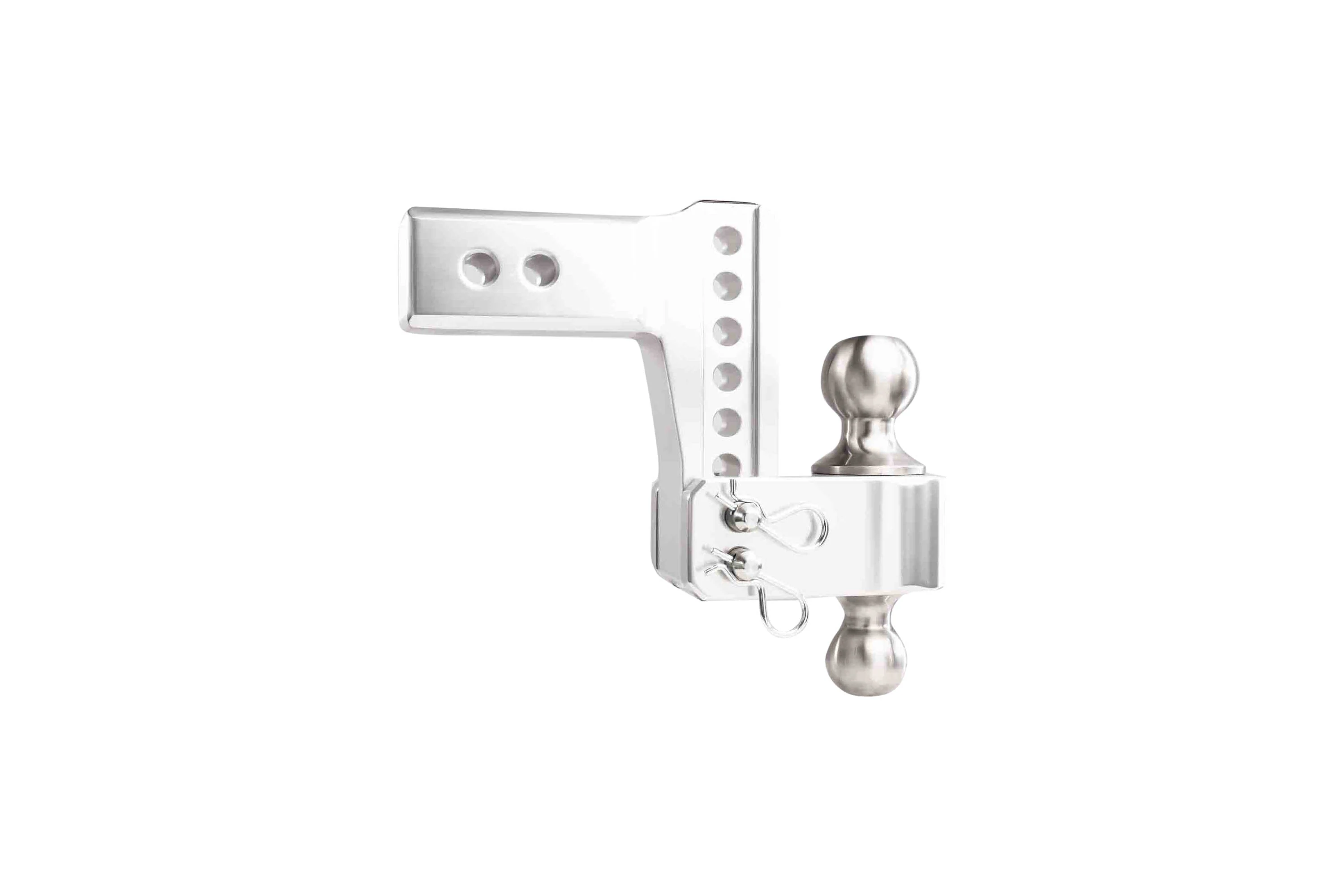 2.5" Aluminum Medium Duty Hitch 4" Drop/Rise w/ Stainless Steel Dual Ball - Image 29