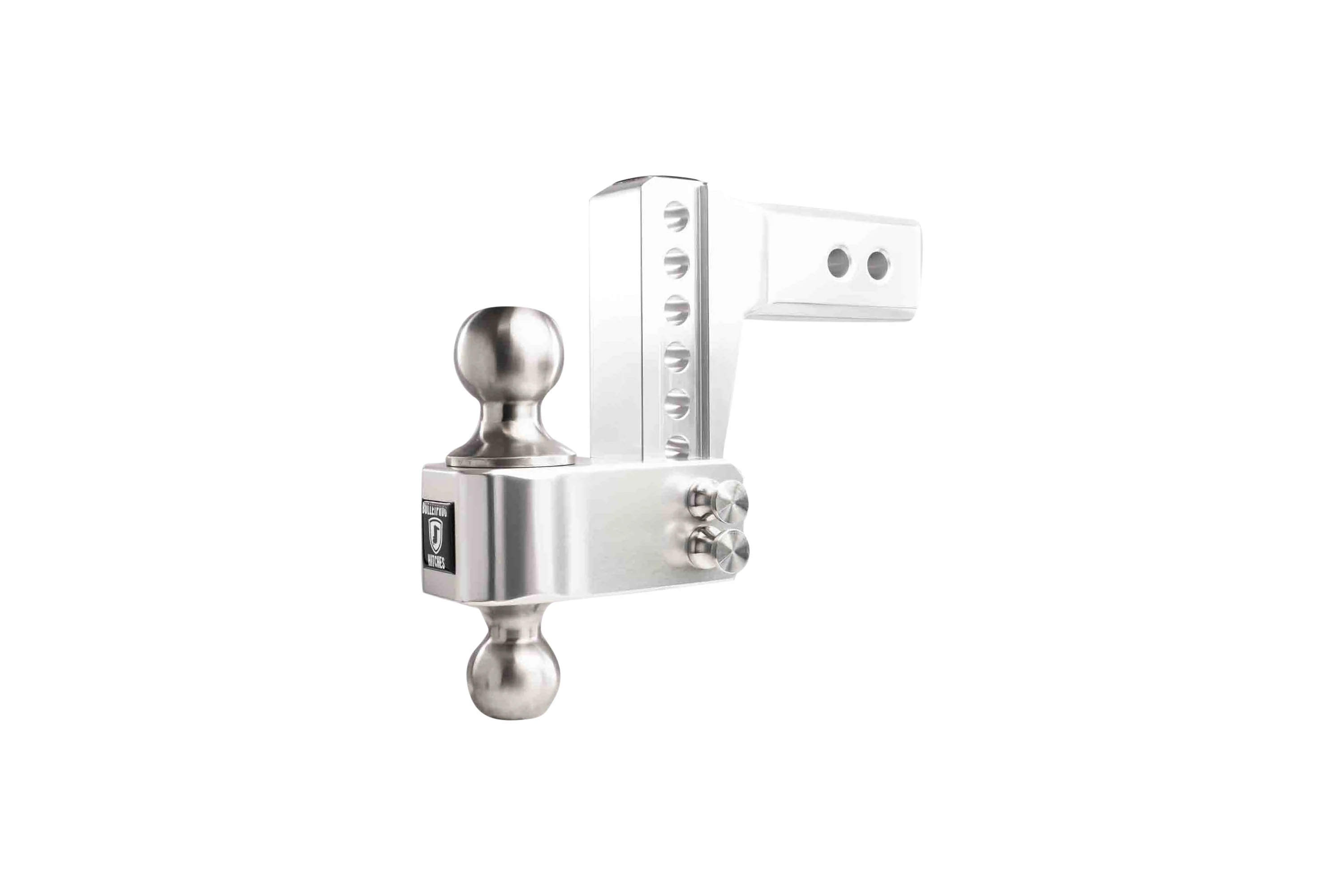 2.5" Aluminum Medium Duty Hitch 4" Drop/Rise w/ Stainless Steel Dual Ball - Image 9