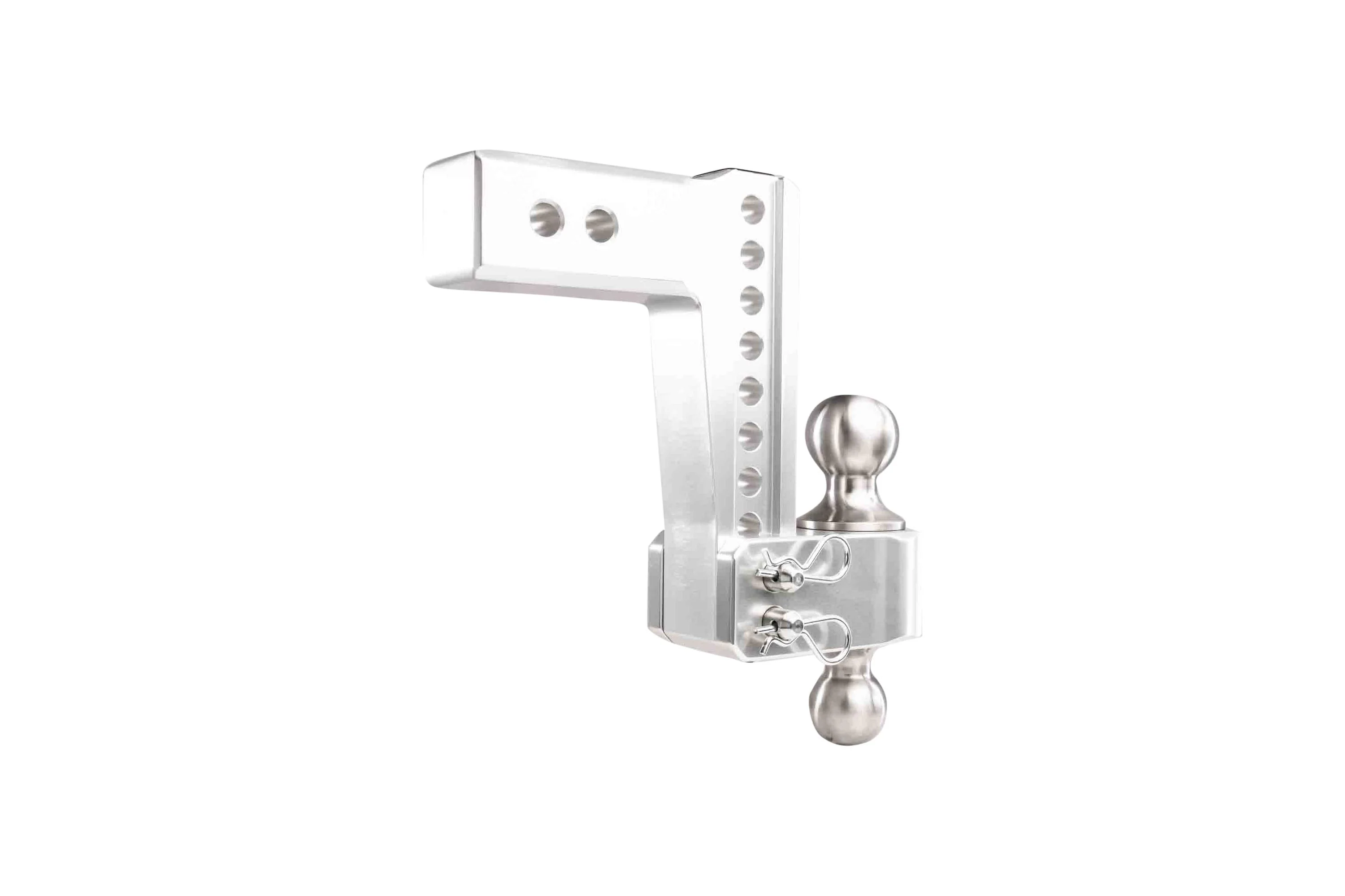 2.5" Aluminum Medium Duty Hitch 6" Drop/Rise w/ Stainless Steel Dual Ball - Image 28