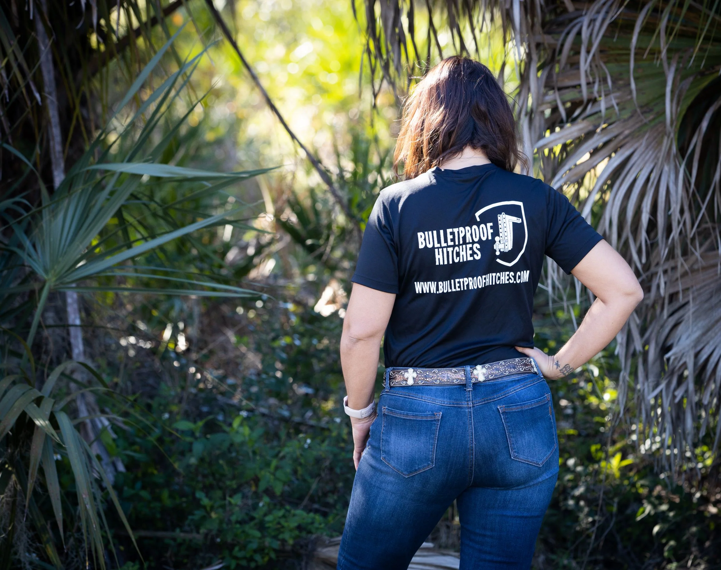 BulletProof Hitches Womens Dri-Fit V-Neck Shirt - Image 5